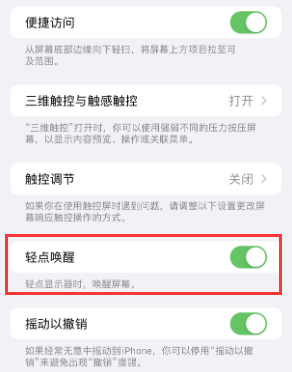 泰兴苹果授权维修站分享iPhone轻点无法唤醒怎么办 