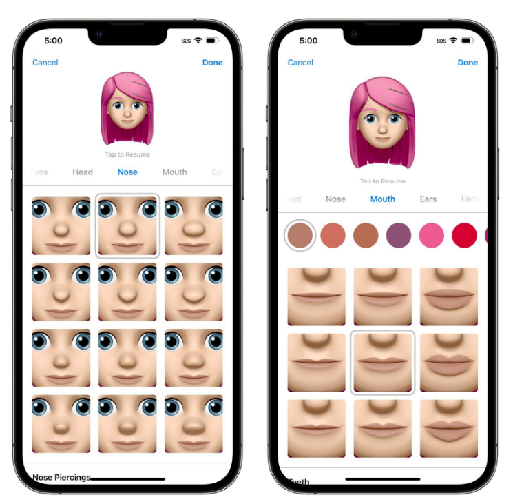 泰兴苹果手机维修分享​iOS 16中的拟我表情有了哪些变化和升级 